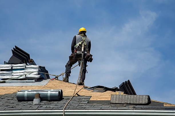 Professional Roofing technician working in Marengo, IL